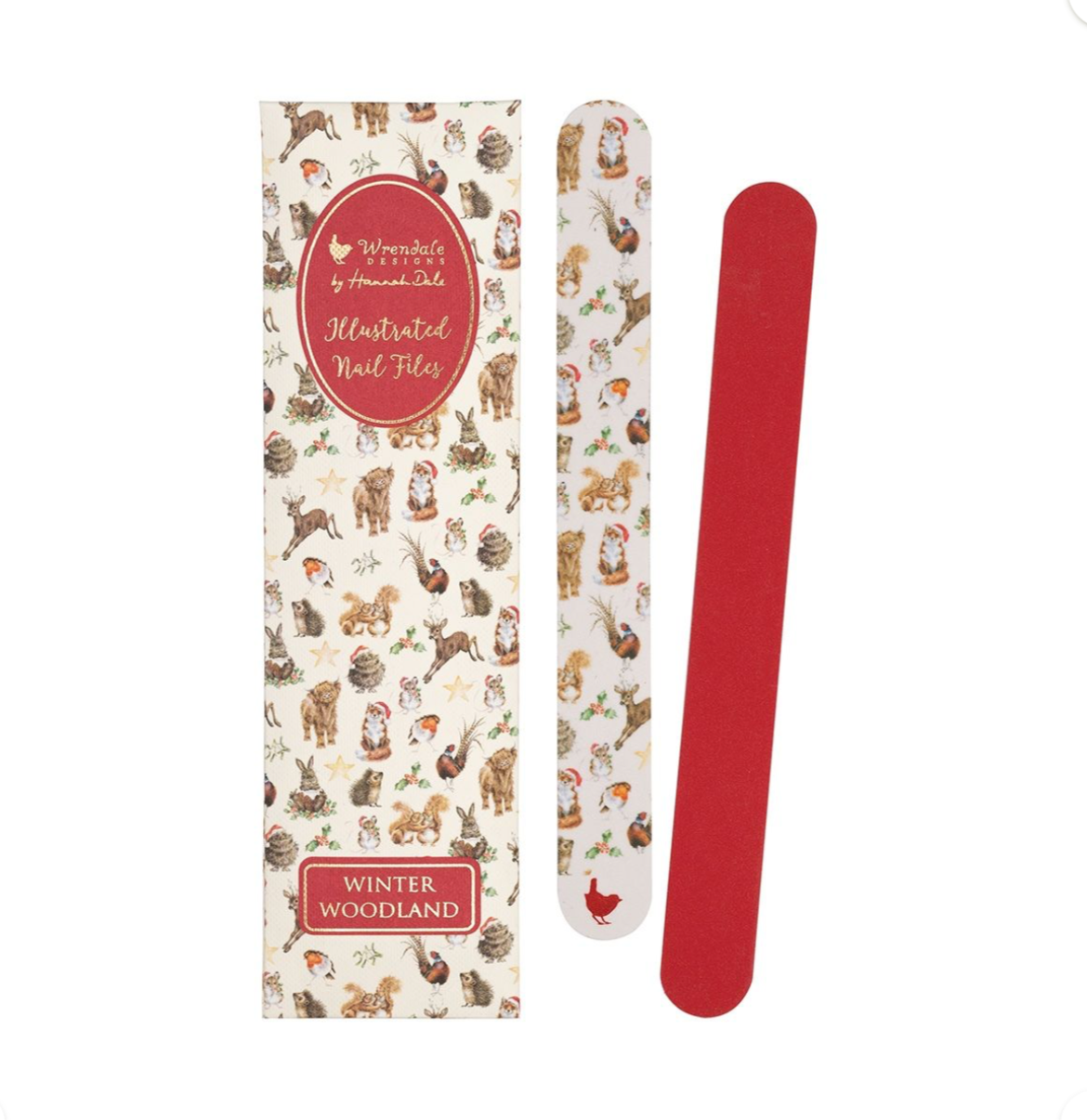 ‘Winter Wonderland’ Woodland Animals Christmas Nail Files