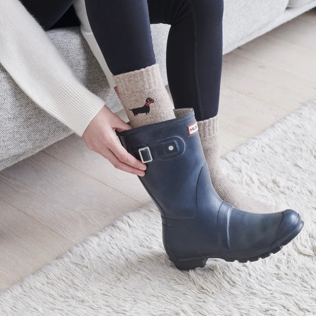 Sweet William Daschund Dog Walking Socks