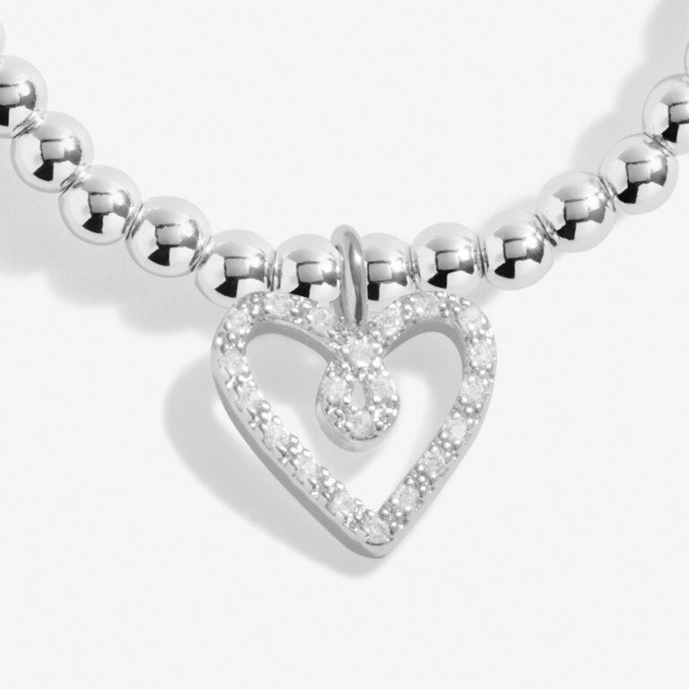 Mother's Day A Little 'Lucky To Have A Mum Like You' Bracelet In Silver Plating