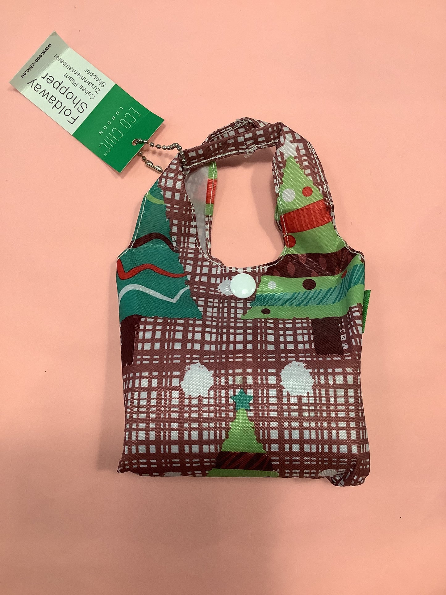 Ecochic Christmas Foldaway Shopper