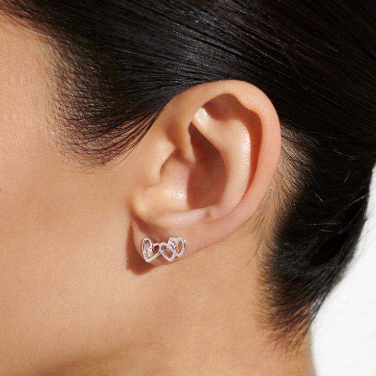 Life's A Charm 'Friendship' Earrings In Silver Plating
