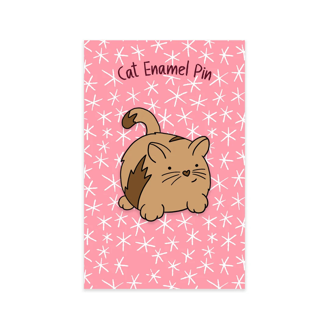 Neon Magpie Cat Enamel Pin