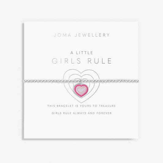 Joma Jewellery Kids' A Little ' Girls Rule ' Bracelet