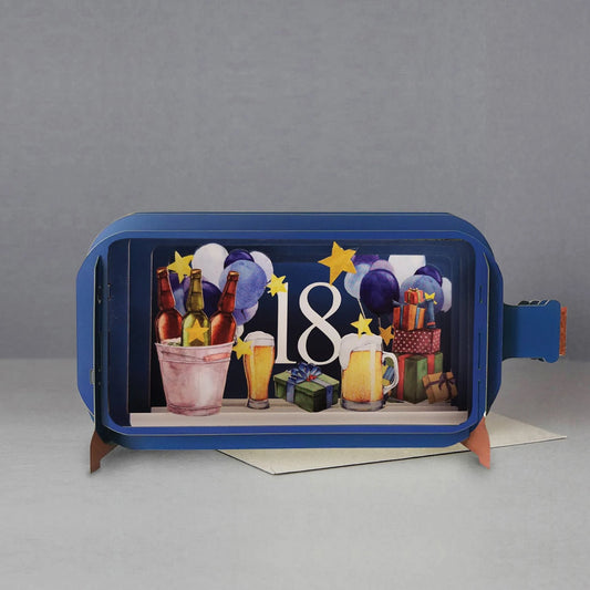 Alljoy Design 18th Message In A Bottle Card