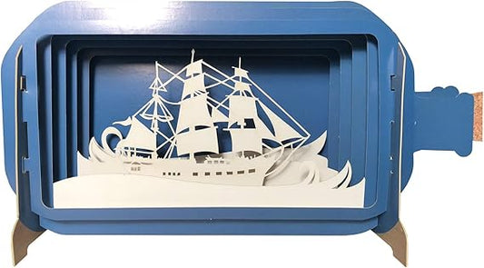 Alljoy Design Sailing Message In A Bottle Card