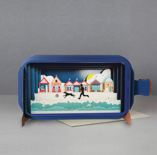 Alljoy Design Beach Run Message In A Bottle Card