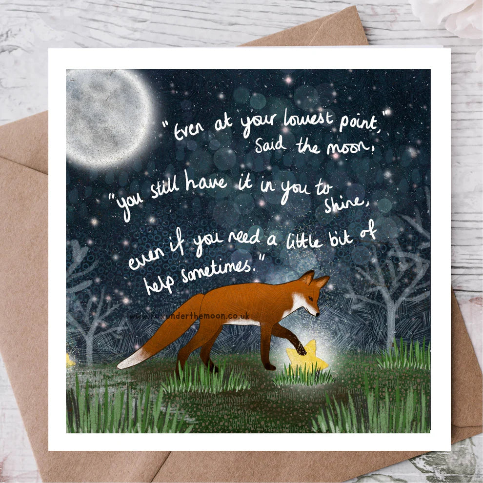 ‘Shine’ Single Greeting Card