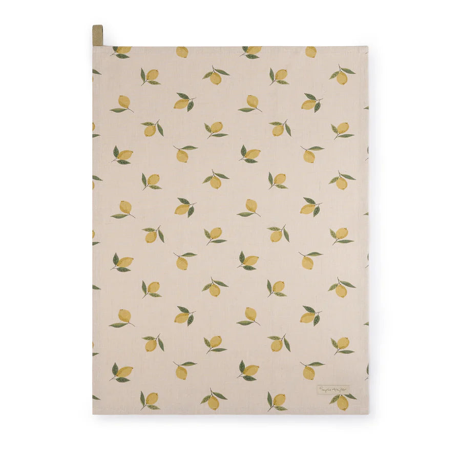 Sophie Allport Lemons Tea Towel - Linen Collection