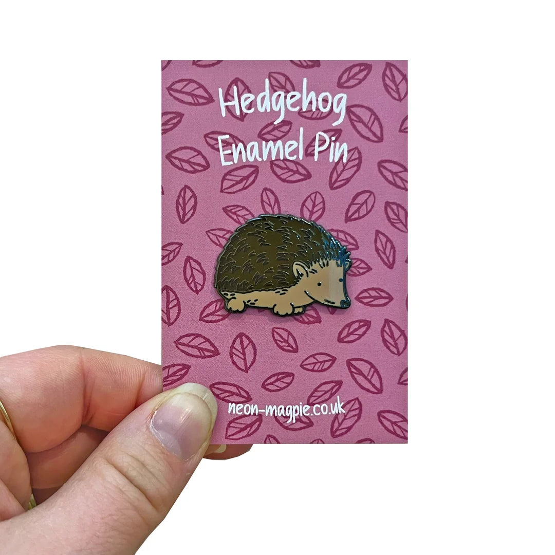 Neon Magpie Hedgehog Cow Enamel Pin