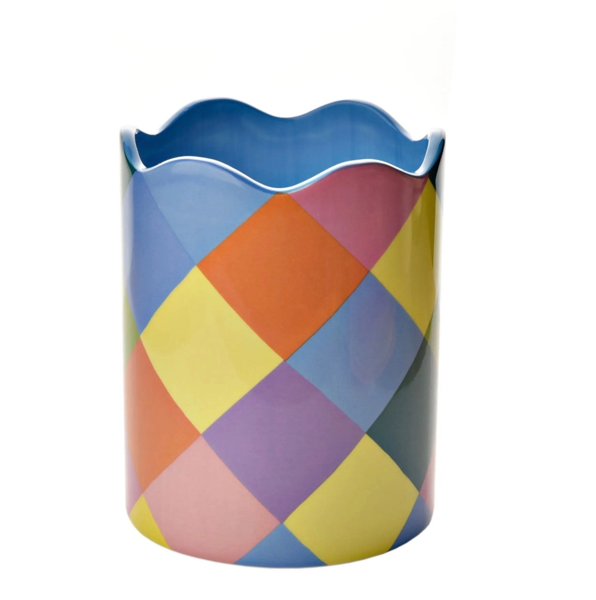 Raspberry Blossom Multicoloured Plant Pot