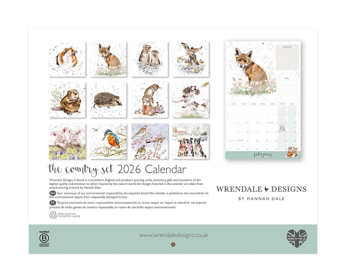 The Country Set Landscape Calendar 2026
