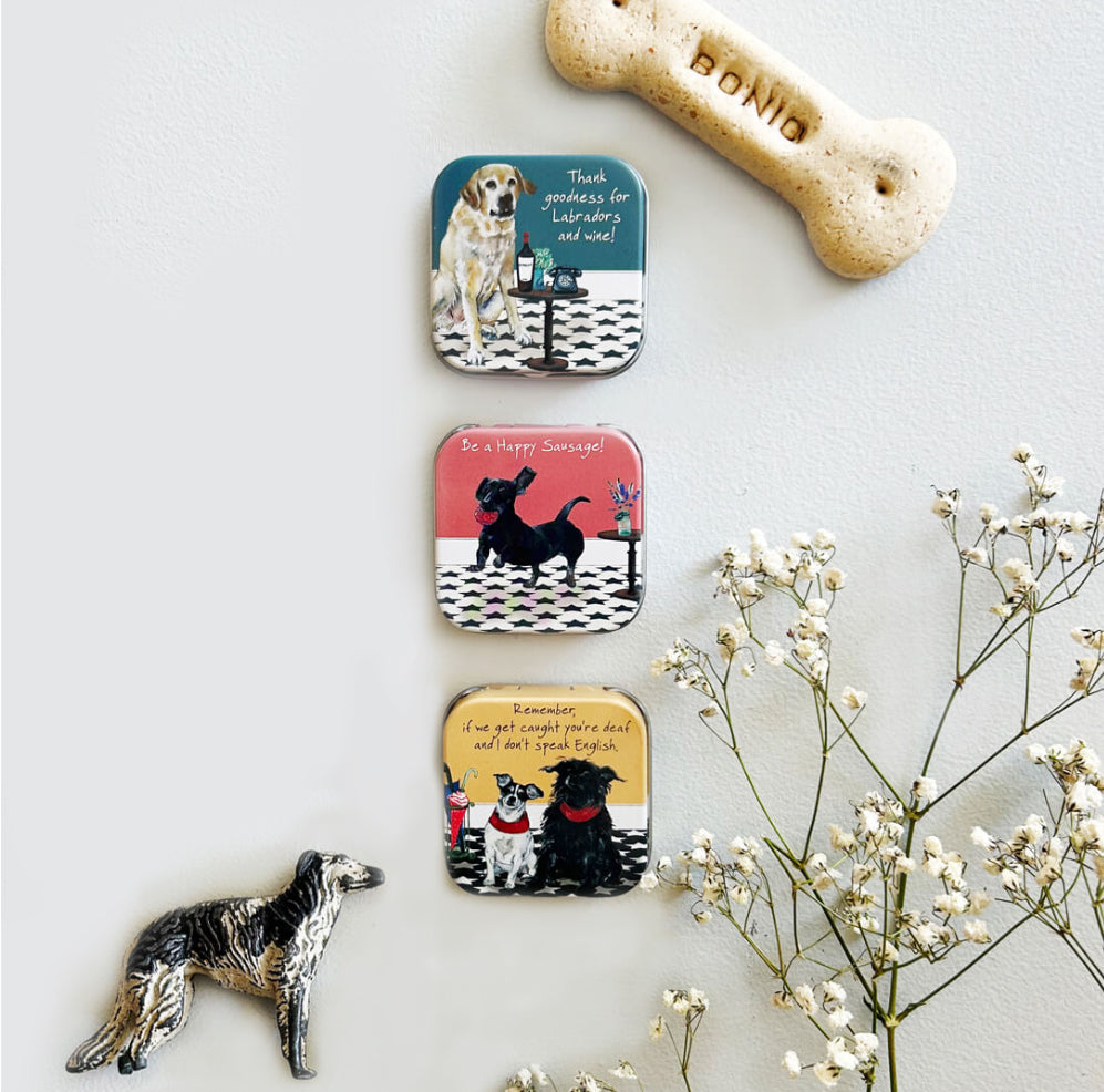 Mini Gift Tin - Dachshund Happy Sausage Dog