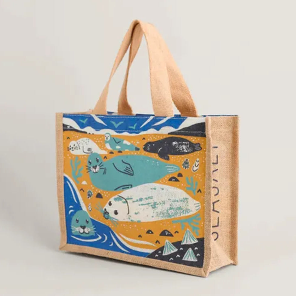 Seasalt Cute Jute Resting Seals Ink