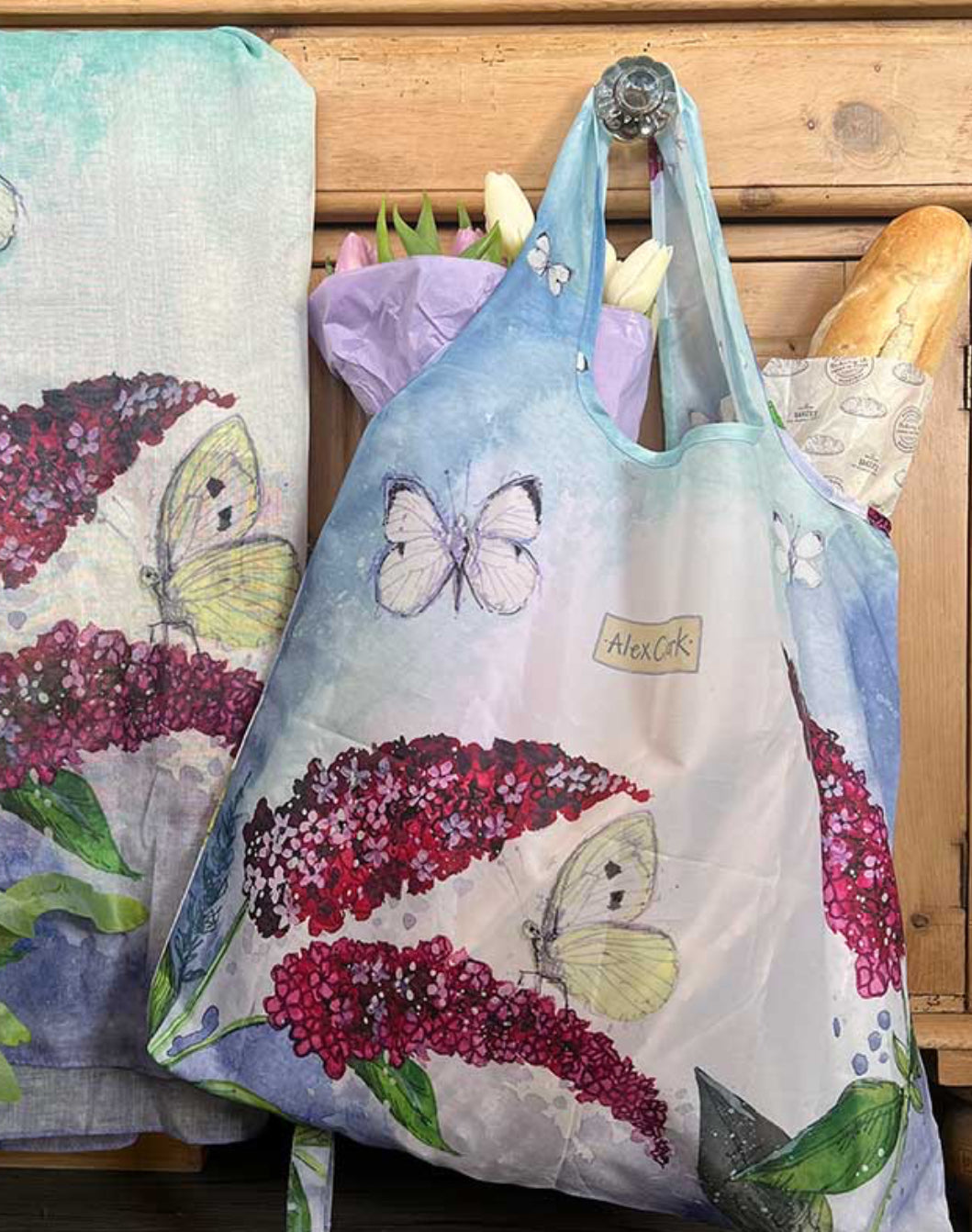 Alex Clark Butterflies and Buddleia Reusable Shopping Bag
