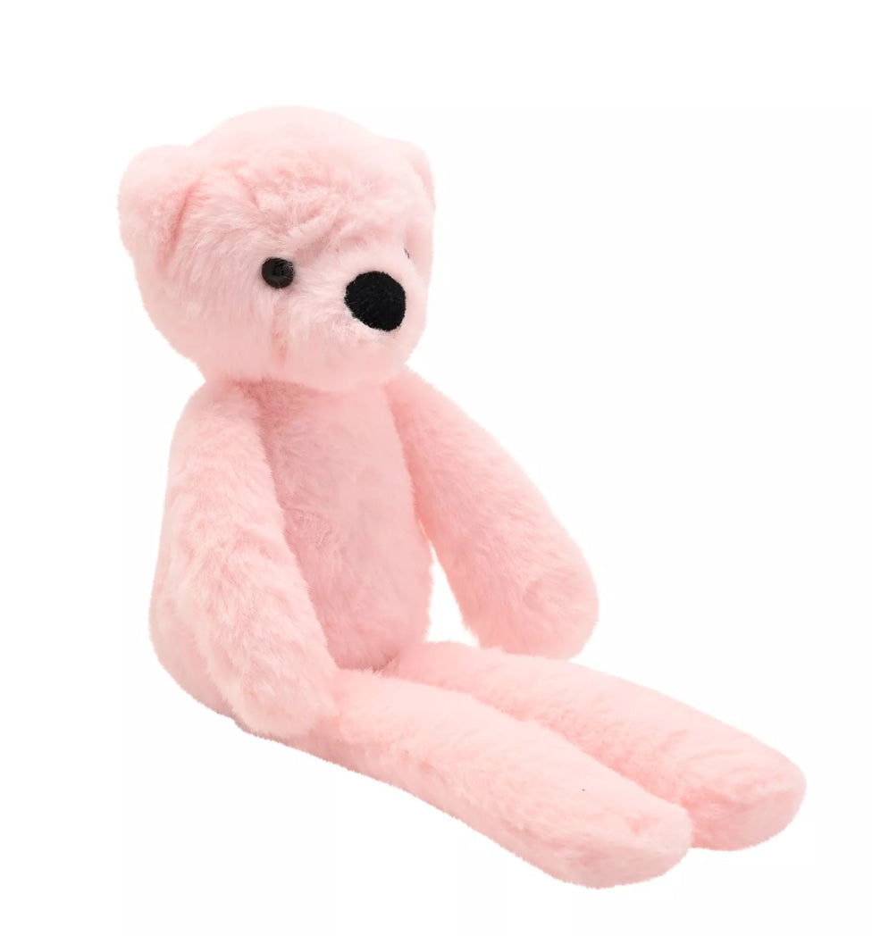 Willow The Plush Long Leg Pink Teddy Bear 30cm