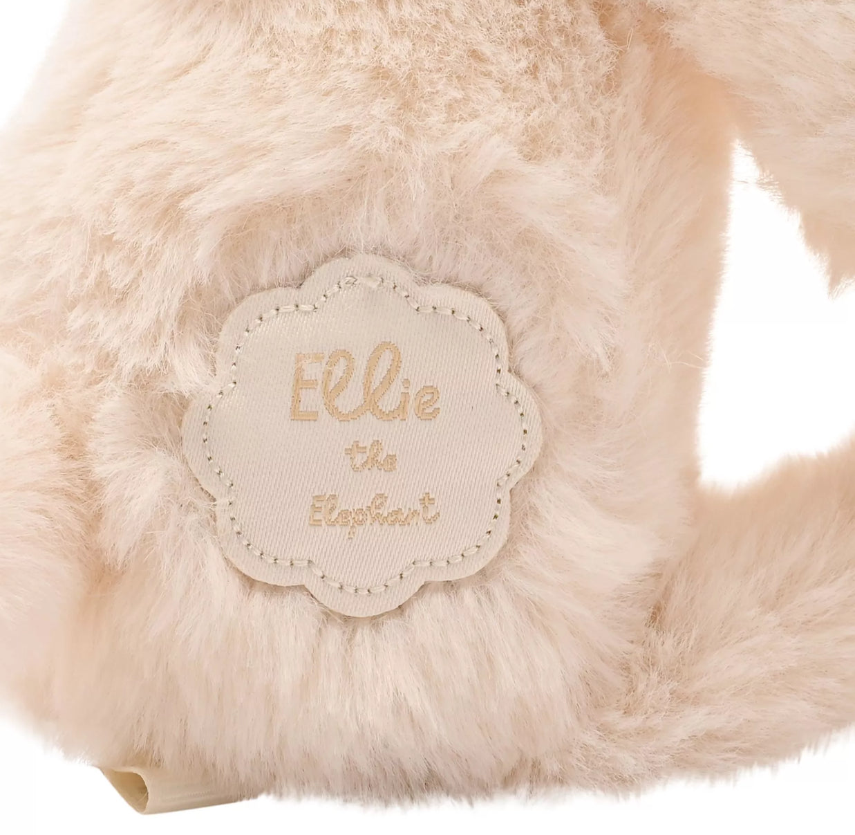 Ellie the Long Leg Cream Elephant Plush 35cm