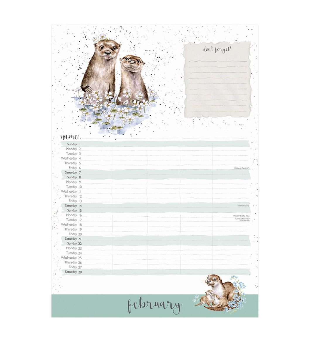 The Country Set Family Calendar 2026