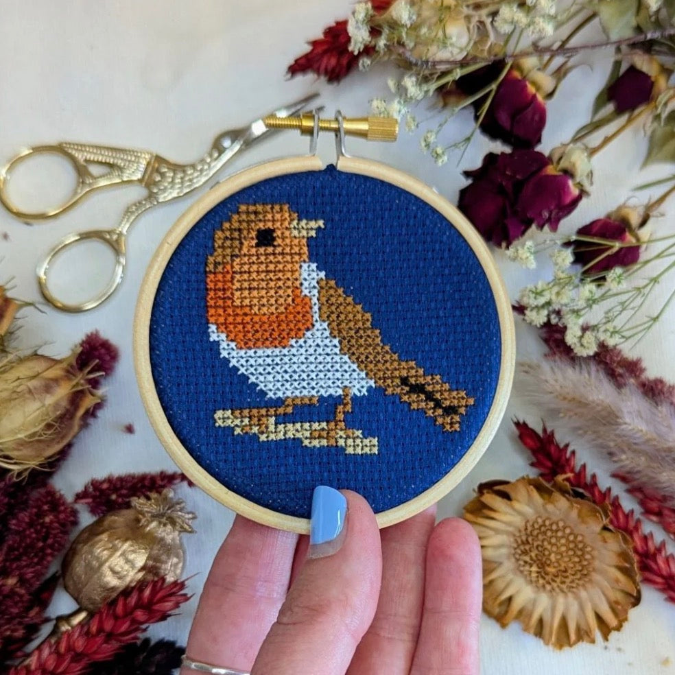 Paraffle Mini Robin Cross Stitch Kit