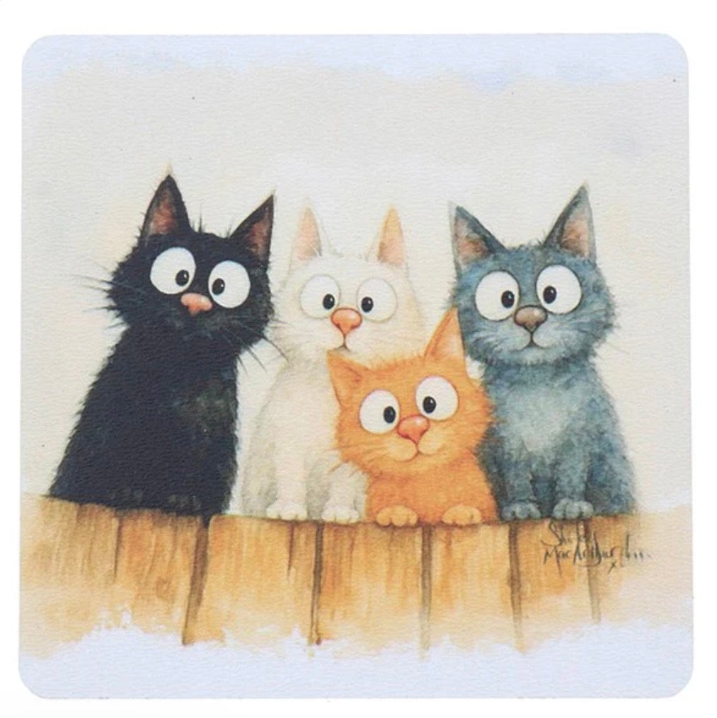 Shirley MacArthur Rascals Cat Coaster