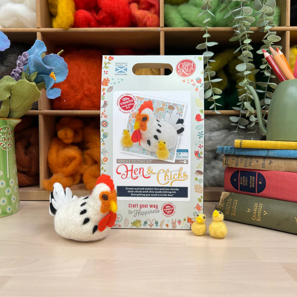 Hens & Chicks Needle Felting Craft Kit