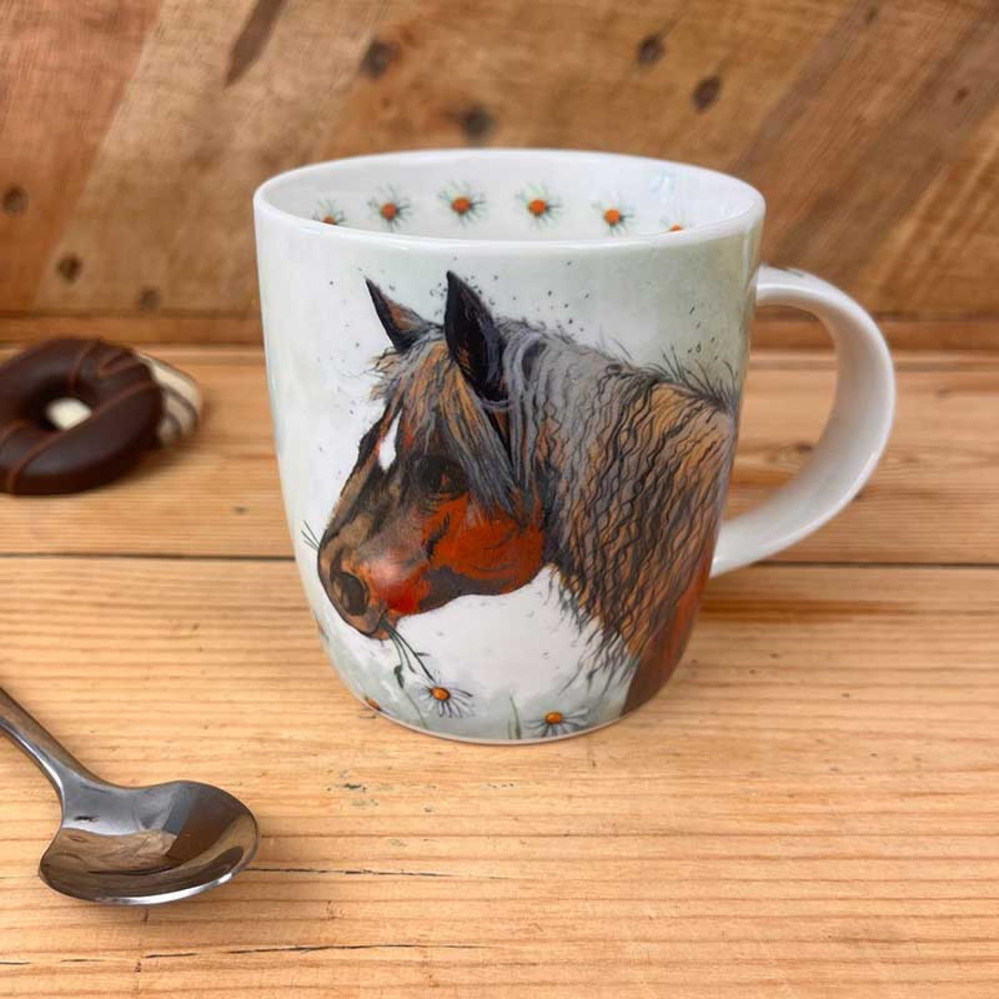 Horse and Flowers Mug