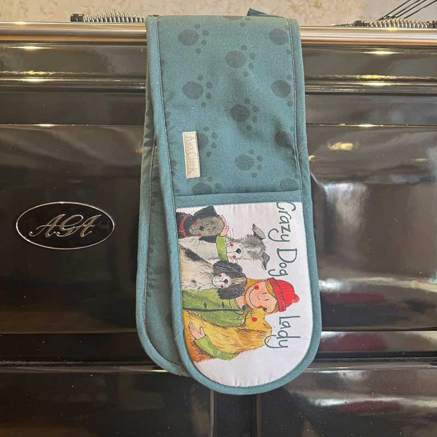 Crazy Dog Lady Double Oven Glove