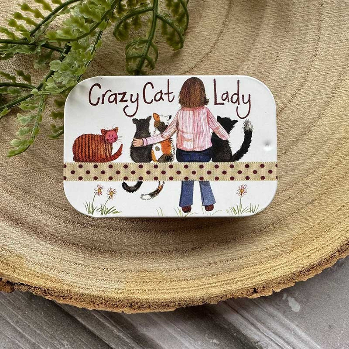 Alex Clark Crazy Cat Lady Sliding Tin