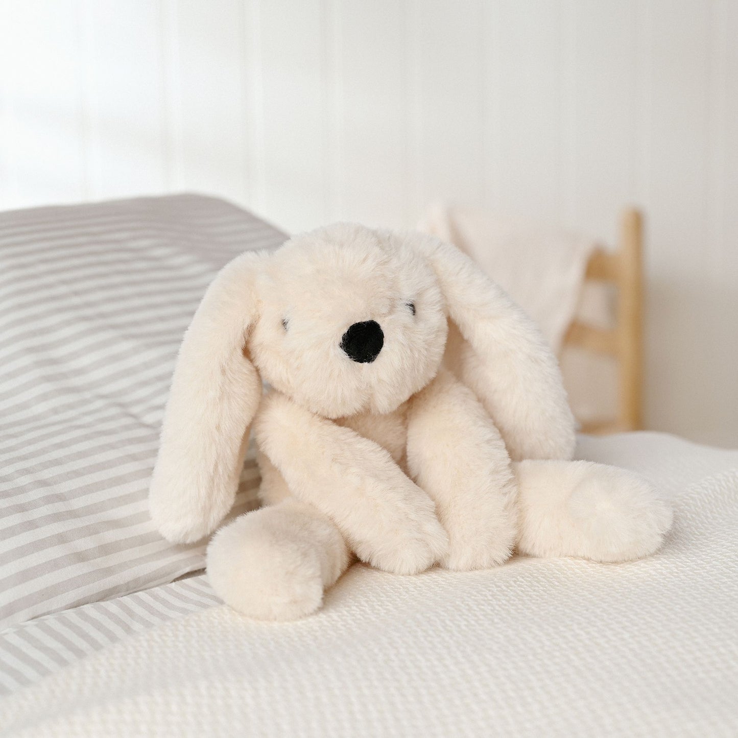 Talia the Long Leg Cream Bunny Plush 35cm