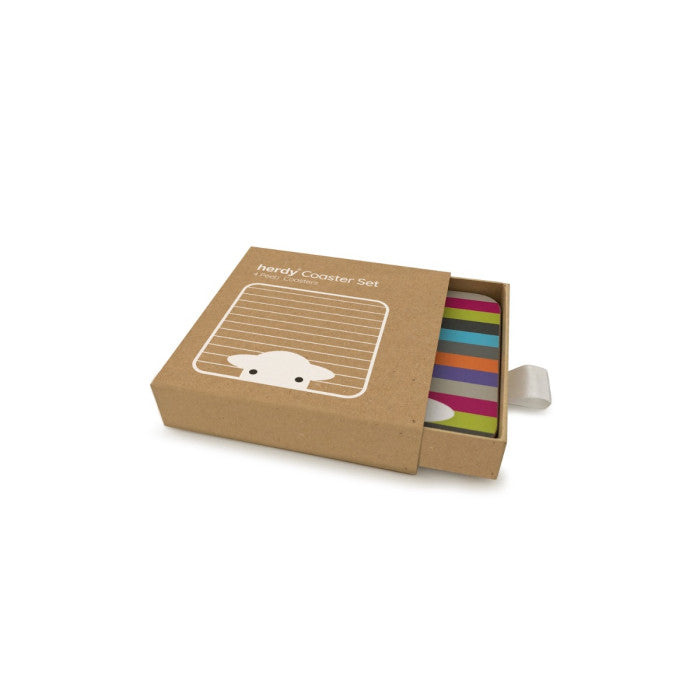 Peep Stripe Coaster - Set of 4