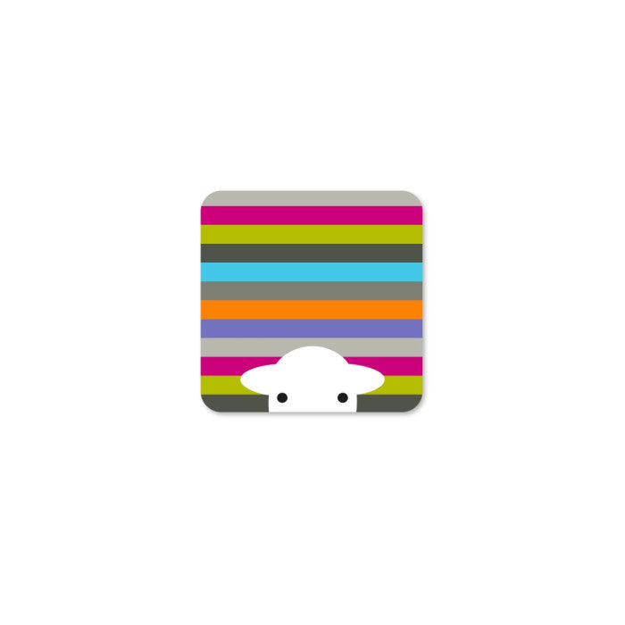 Peep Stripe Coaster - Set of 4