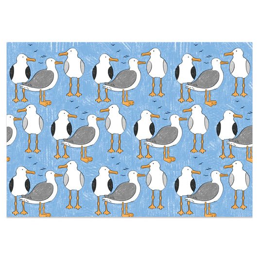 Neon Magpie Seagull Tea Towel