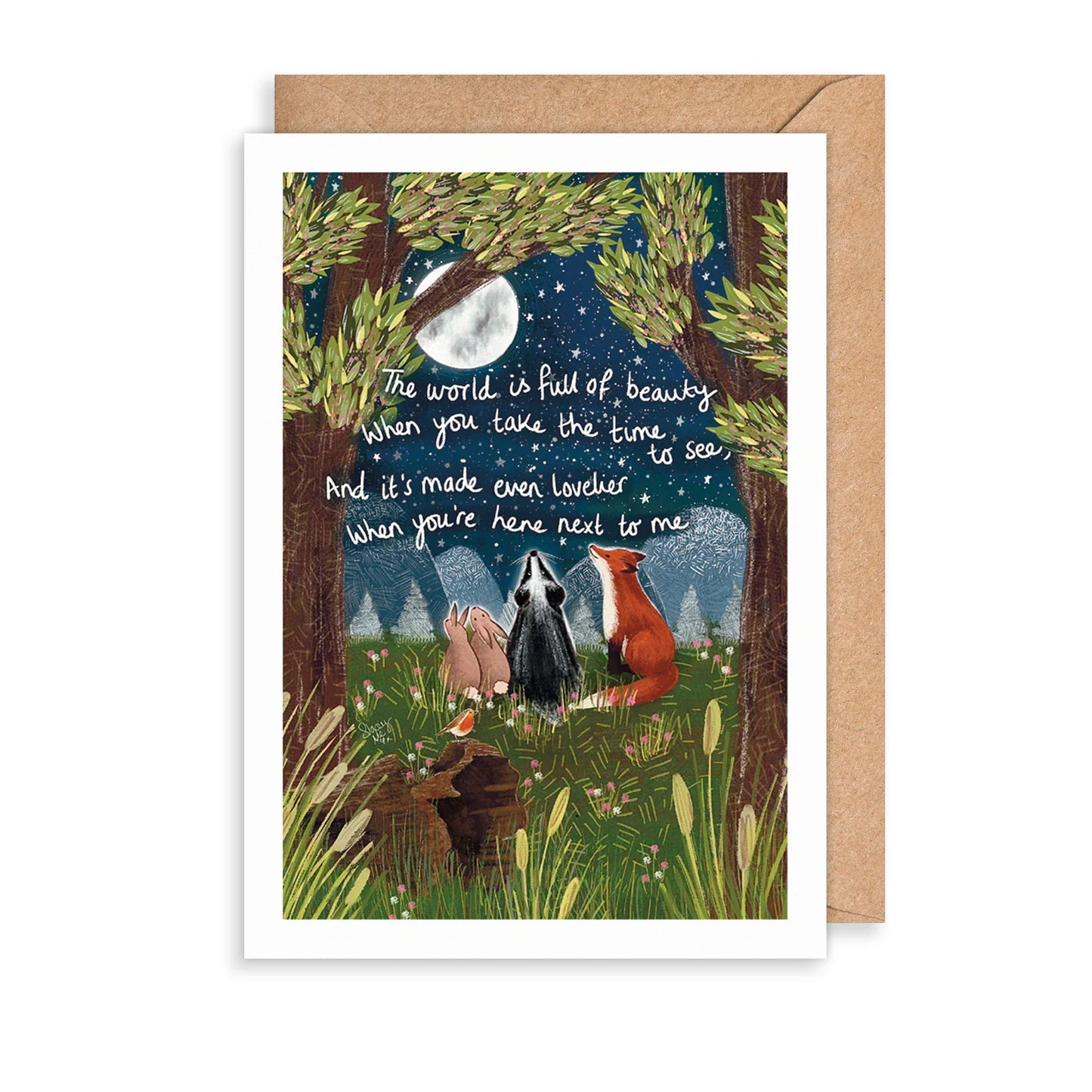 NEXT TO ME GREETINGS CARD