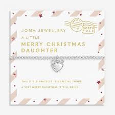 Love From Santa 'Merry Christmas Daughter' Bracelet