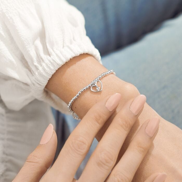 A Little 'Family First' Bracelet in Silver Plating