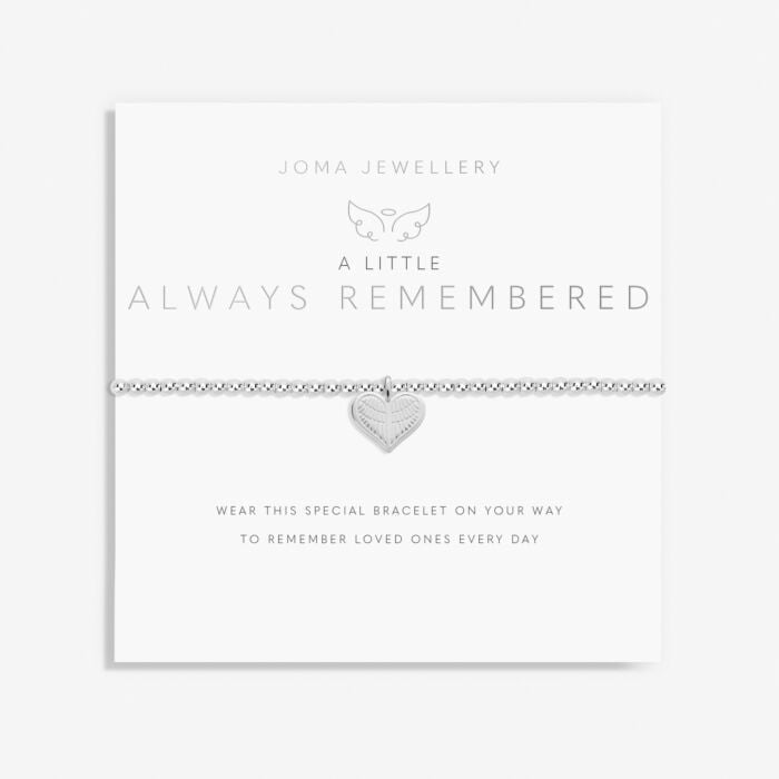 A Little 'Always Remembered' Bracelet in Silver Plating