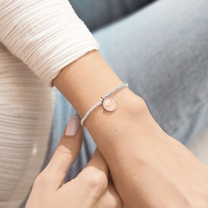 A Little 'Friends Are The Family You Choose' Bracelet in Silver Plating