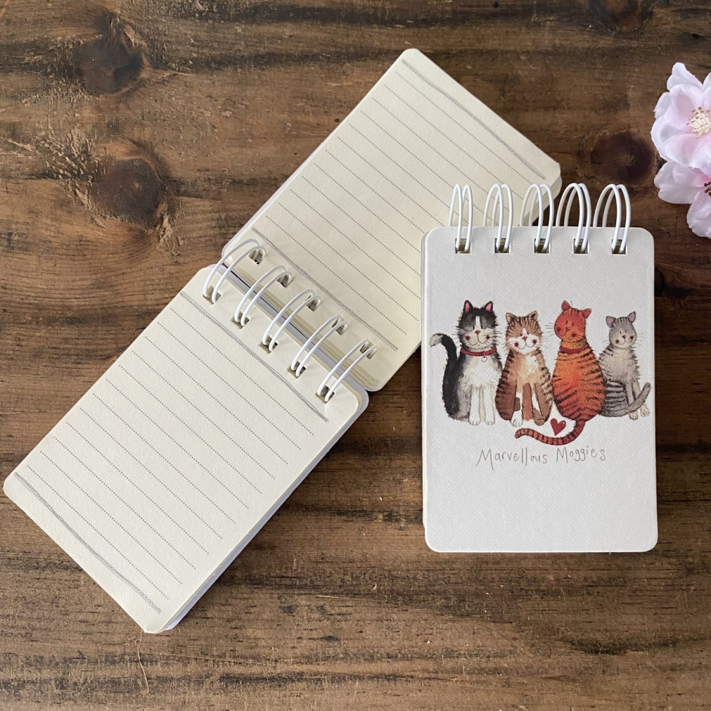 Marvellous Moggies Small Spiral Notepad