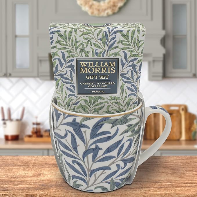 William Morris Coffee & Art Gift Set Mug - Willow Bough