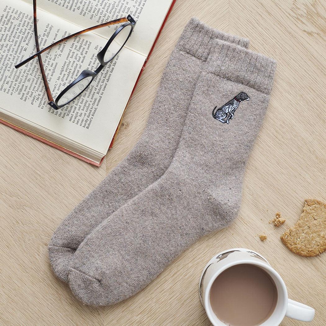 Sweet William German Shorthaired Pointer Wool Socks