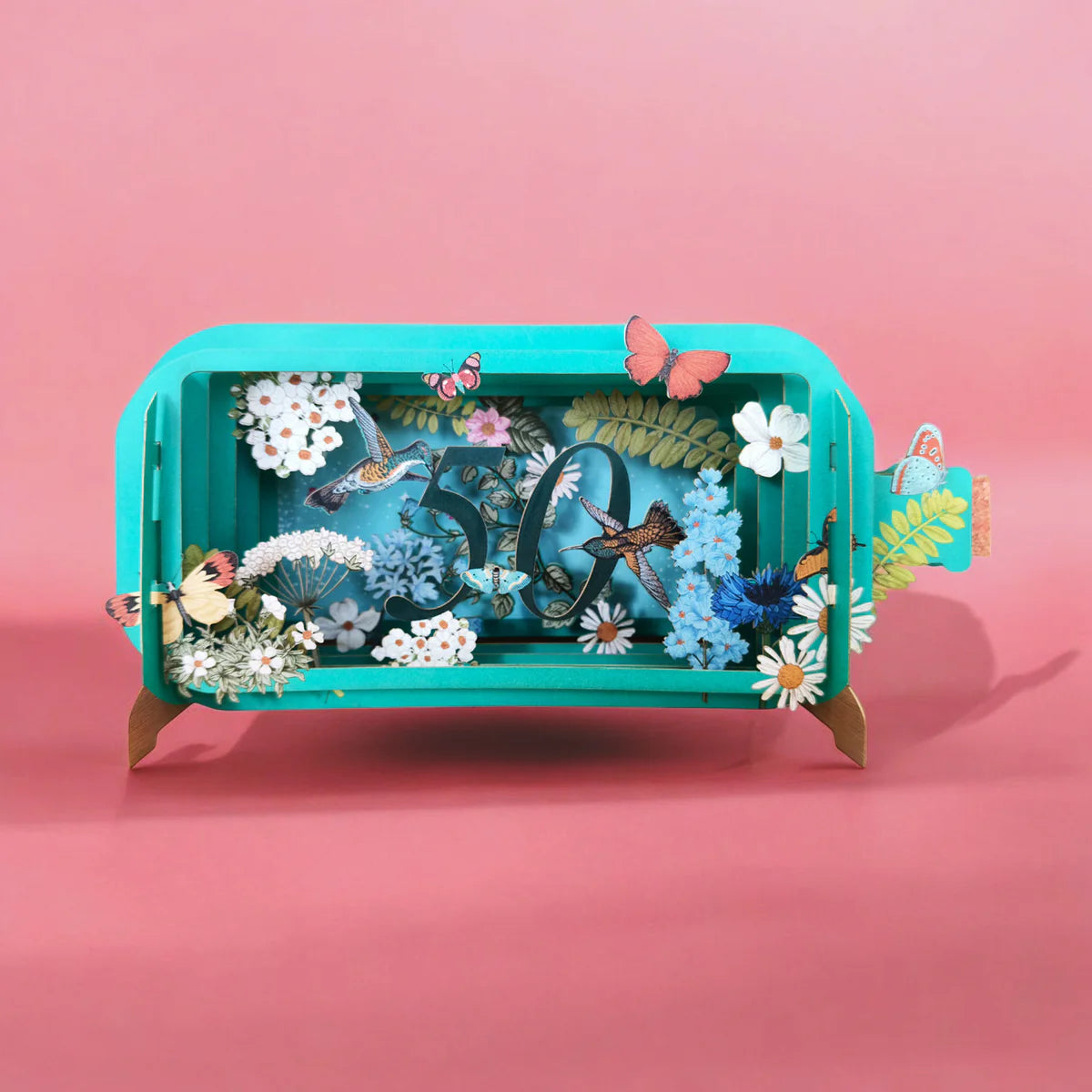 Alljoy Design Age 50 Message In A Bottle Card
