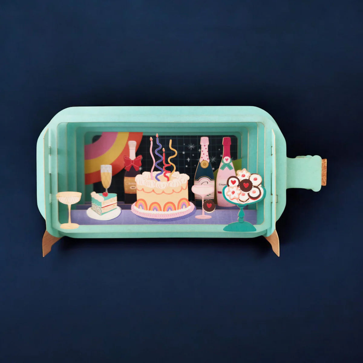 Alljoy Design Cakes Message In A Bottle Card