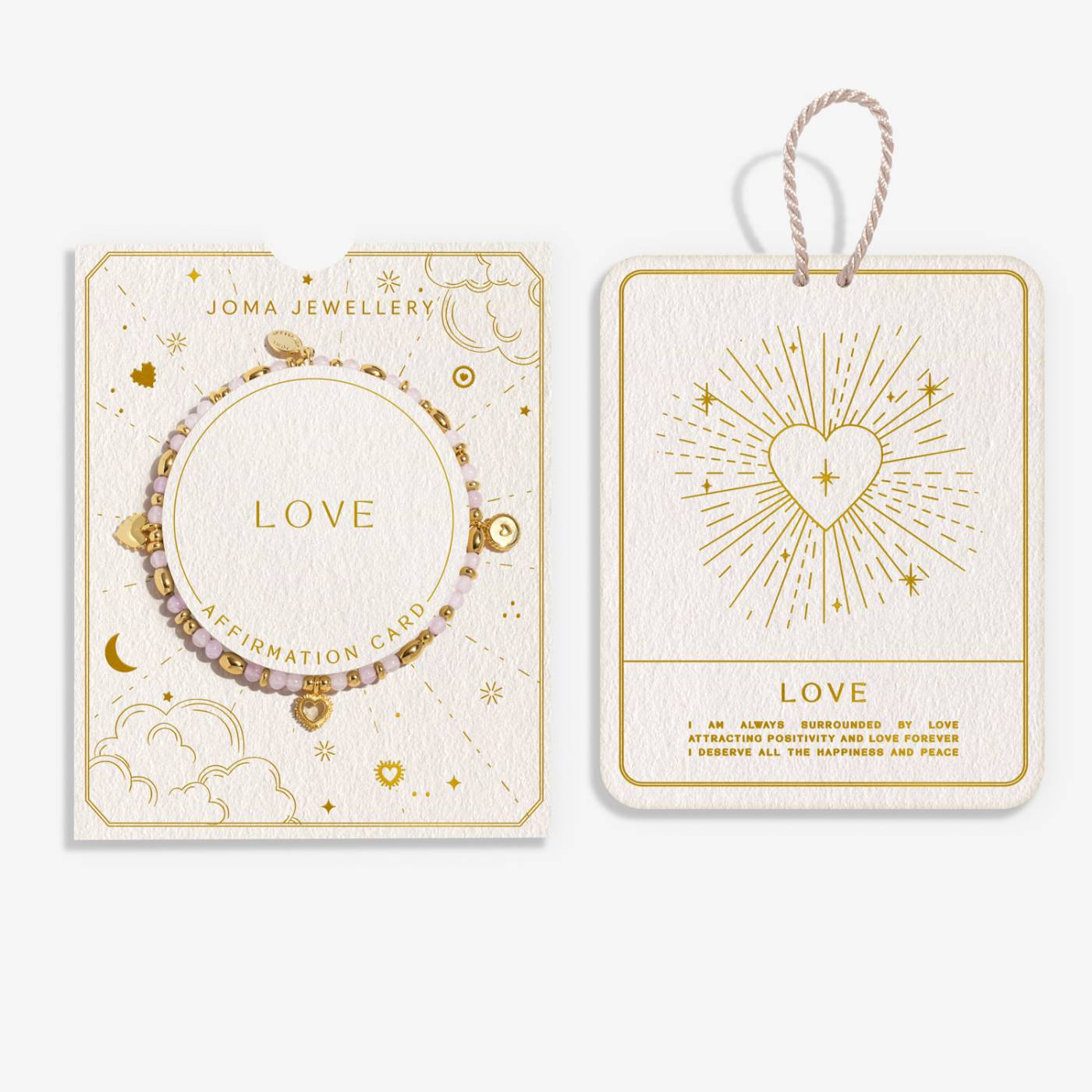 Affirmation Card 'Love' Bracelet