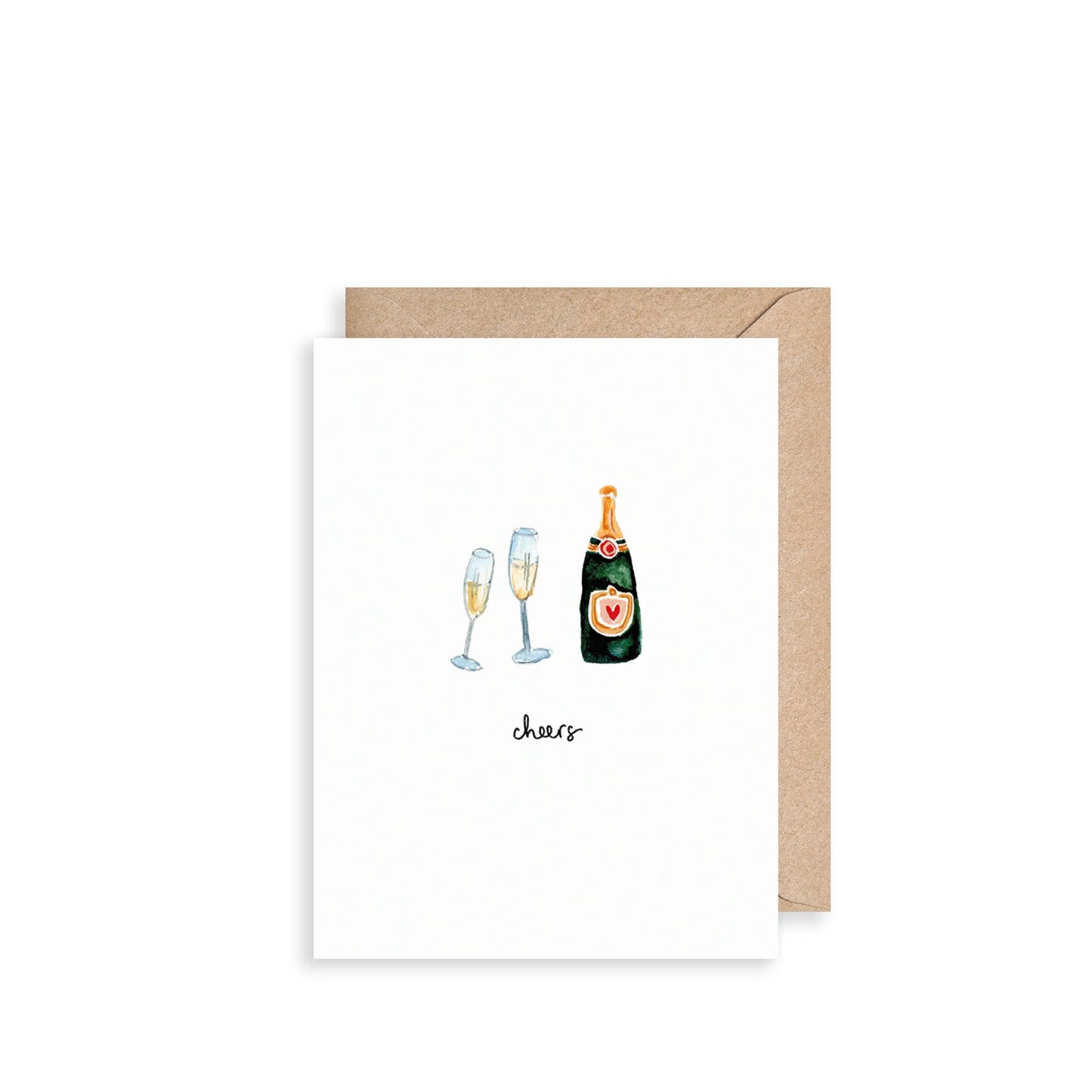 Louise Mulgrew Champagne Cheers Mini Card