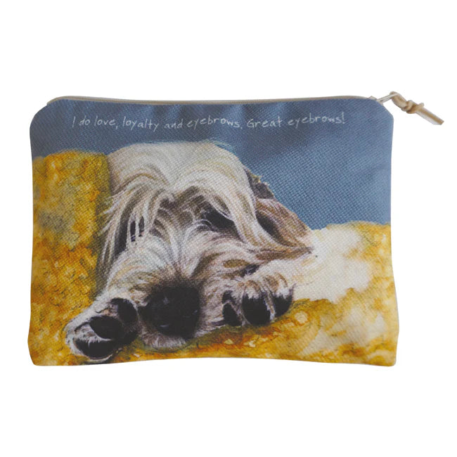 Zip Purse - Basset Griffon Eyebrows