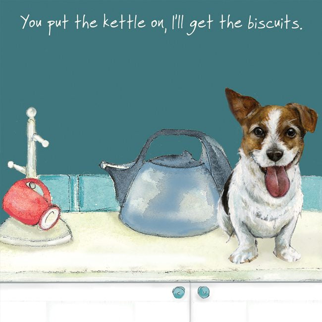Card – Jack Russell Kettle On by The Little Dog Laughed