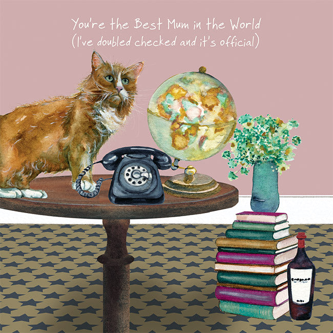 Card - Ginger Tom Best Mum by The Little Dog Laughed