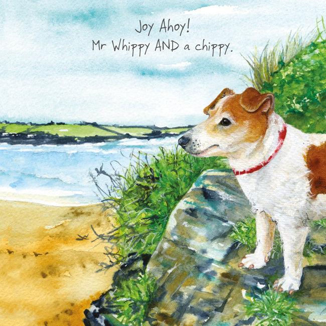 Card - Jack Russell Greeting Card by Little Dog Laughed