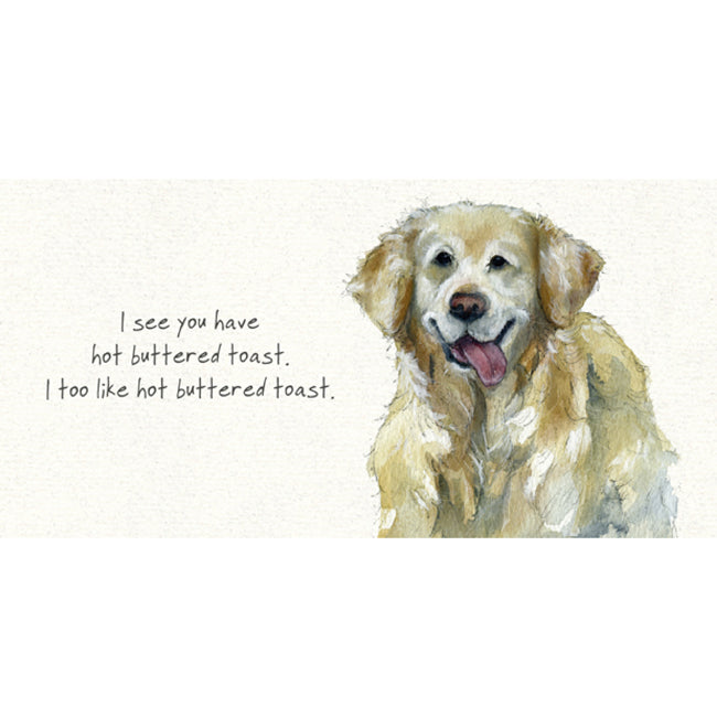 Card - Golden Retriever Greeting Card by Little Dog Laughed