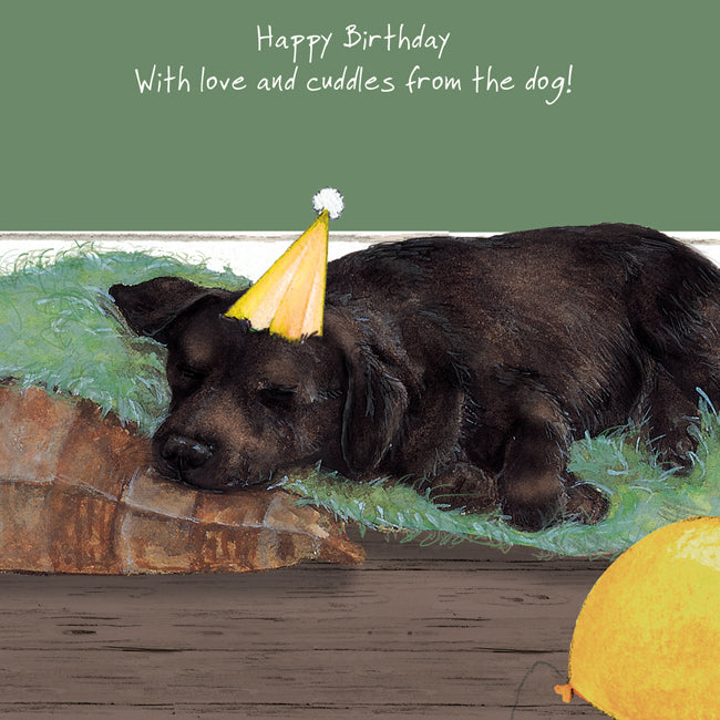 Card - Chocolate Labrador Birthday Card by The Little Dog Laughed