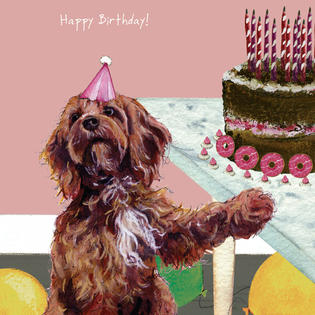 Card - Cockapoo Happy Birthday by The Little Dog Laughed